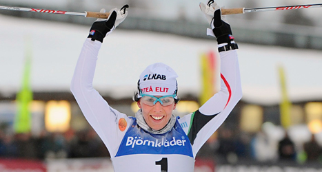 Charlotta Kalla vann SM-guld. Foto: Fredrik sandberg/TT.